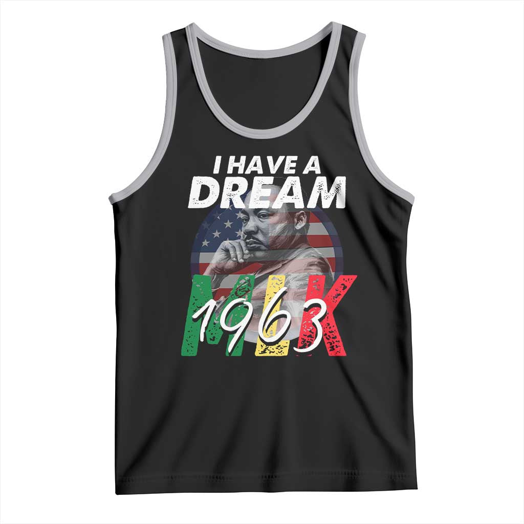 I Have A Dream Martin Luther King MLK 1963 Tank Top Black History Month TS11 Black Athletic Heather Print Your Wear