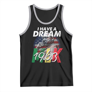 I Have A Dream Martin Luther King MLK 1963 Tank Top Black History Month TS11 Black Athletic Heather Print Your Wear