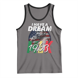 I Have A Dream Martin Luther King MLK 1963 Tank Top Black History Month TS11 Deep Heather Black Print Your Wear