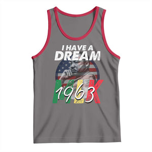 I Have A Dream Martin Luther King MLK 1963 Tank Top Black History Month TS11 Deep Heather Red Print Your Wear