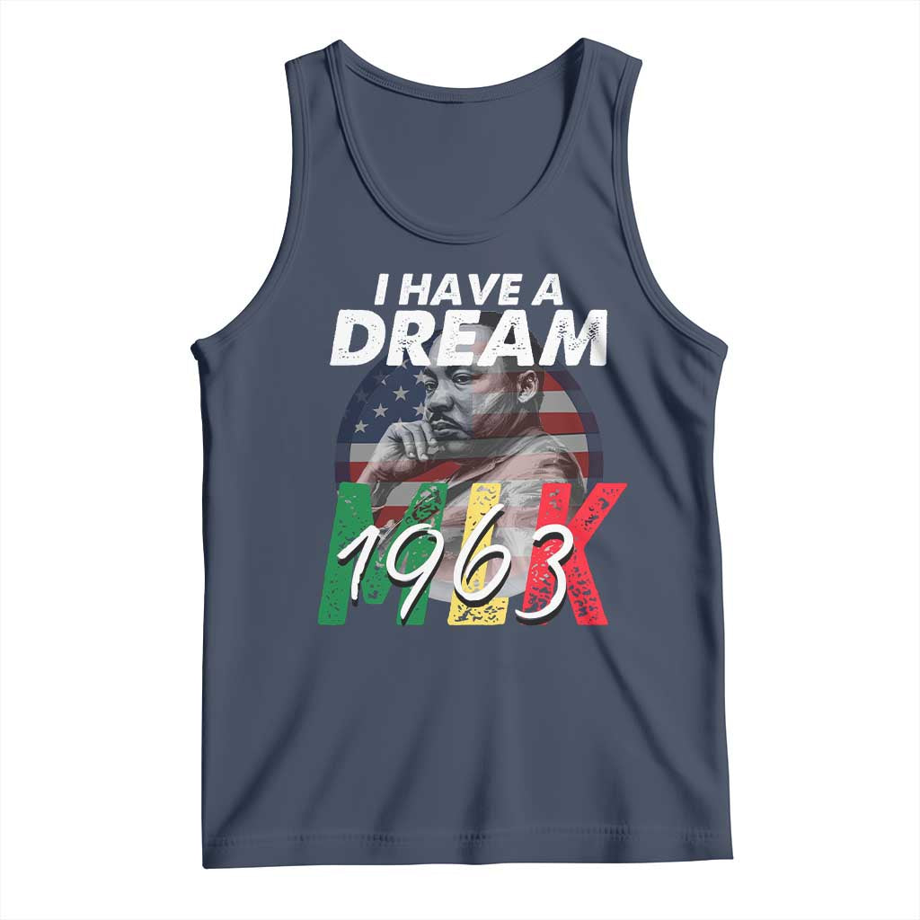 I Have A Dream Martin Luther King MLK 1963 Tank Top Black History Month TS11 Navy Print Your Wear