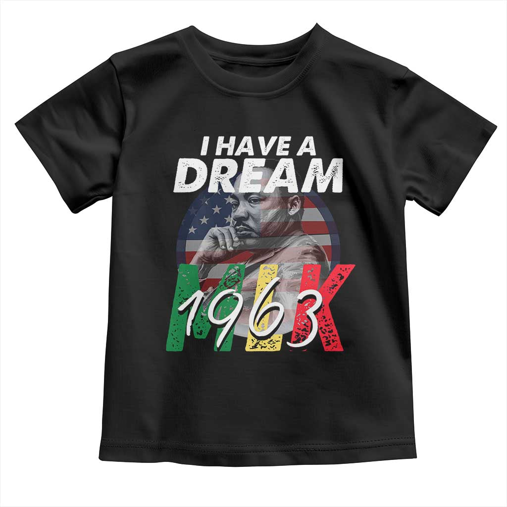 I Have A Dream Martin Luther King MLK 1963 Toddler T Shirt Black History Month TS11 Black Print Your Wear