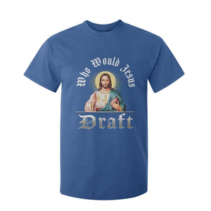 Funny Jesus Fantasy Football T Shirt For Kid Who Would Jesus Draft TS11 Royal Blue Print Your Wear