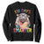 Funny Moo Deng 100 Days Smarter Sweatshirt Teachers Students 100th Day Of School TS11 Black Print Your Wear