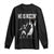 Funny Jesus American Football He Is Rizzin' Long Sleeve Shirt TS11 Black Print Your Wear
