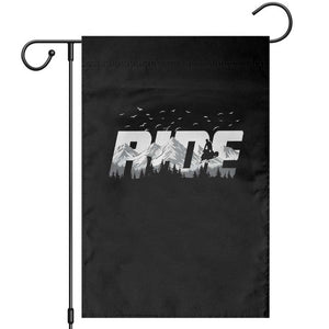 Snowmobile Ride Motor Sled Racing Winter Mountain Sports Fan Garden Flag TS11 Black Print Your Wear