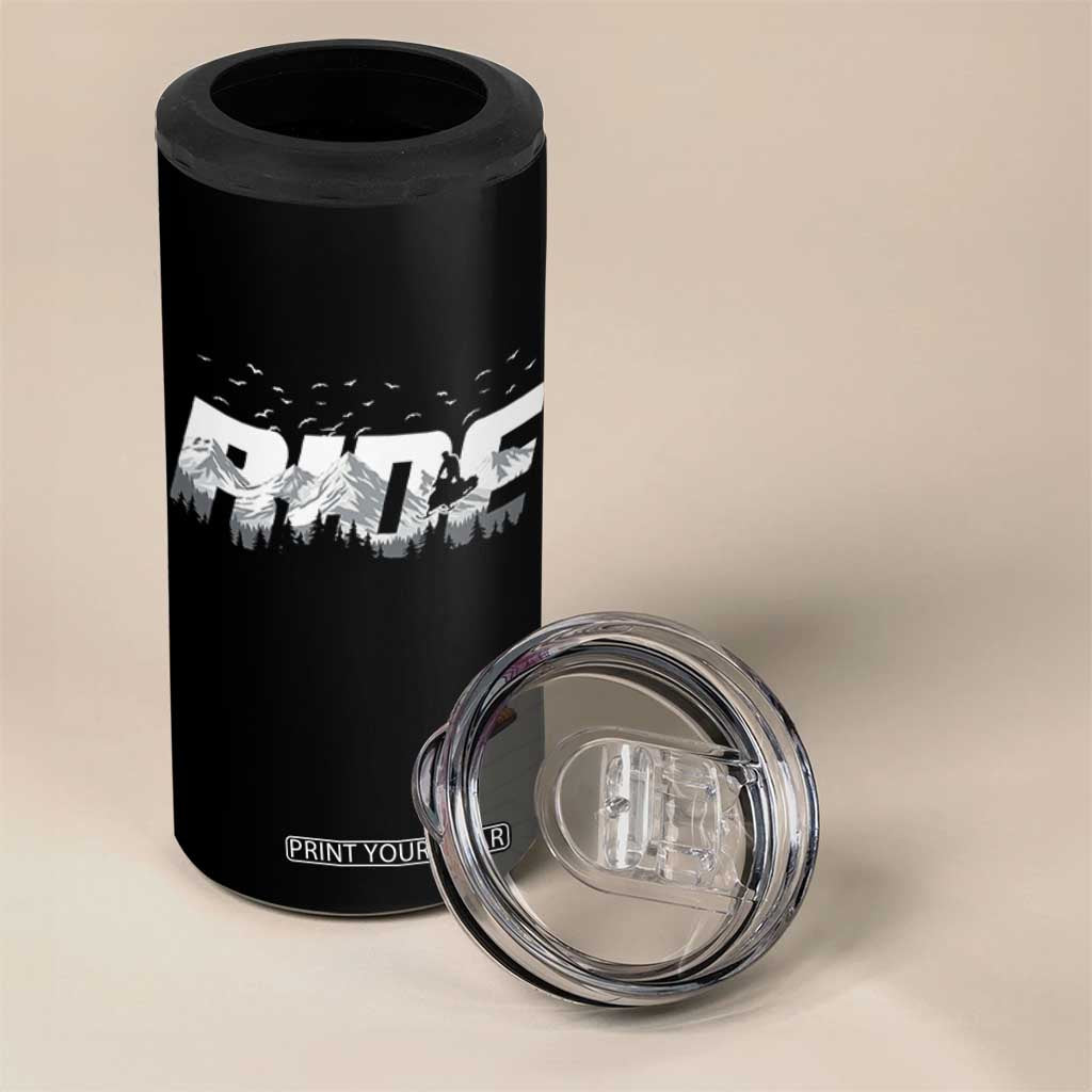 Snowmobile Ride Motor Sled Racing Winter Mountain Sports Fan 4 in 1 Can Cooler Tumbler TS11 Print Your Wear