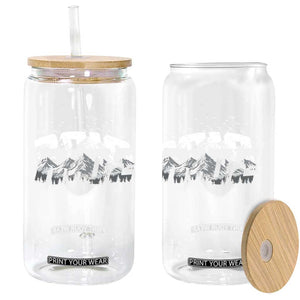 Snowmobile Ride Motor Sled Racing Winter Mountain Sports Fan Glass Can TS11 Print Your Wear