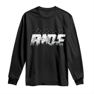 Snowmobile Ride Motor Sled Racing Winter Mountain Sports Fan Long Sleeve Shirt TS11 Black Print Your Wear