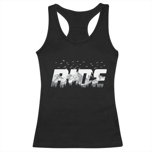Snowmobile Ride Motor Sled Racing Winter Mountain Sports Fan Racerback Tank Top TS11 Black Print Your Wear
