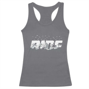 Snowmobile Ride Motor Sled Racing Winter Mountain Sports Fan Racerback Tank Top TS11 Charcoal Print Your Wear