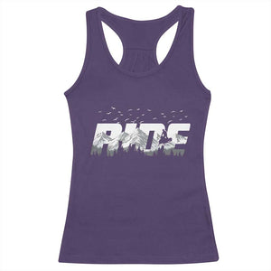 Snowmobile Ride Motor Sled Racing Winter Mountain Sports Fan Racerback Tank Top TS11 Purple Print Your Wear