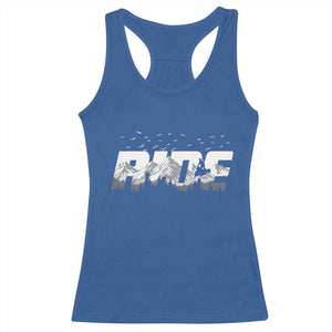 Snowmobile Ride Motor Sled Racing Winter Mountain Sports Fan Racerback Tank Top TS11 Royal Blue Print Your Wear