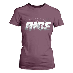 Snowmobile Ride Motor Sled Racing Winter Mountain Sports Fan T Shirt For Women TS11 Maroon Print Your Wear