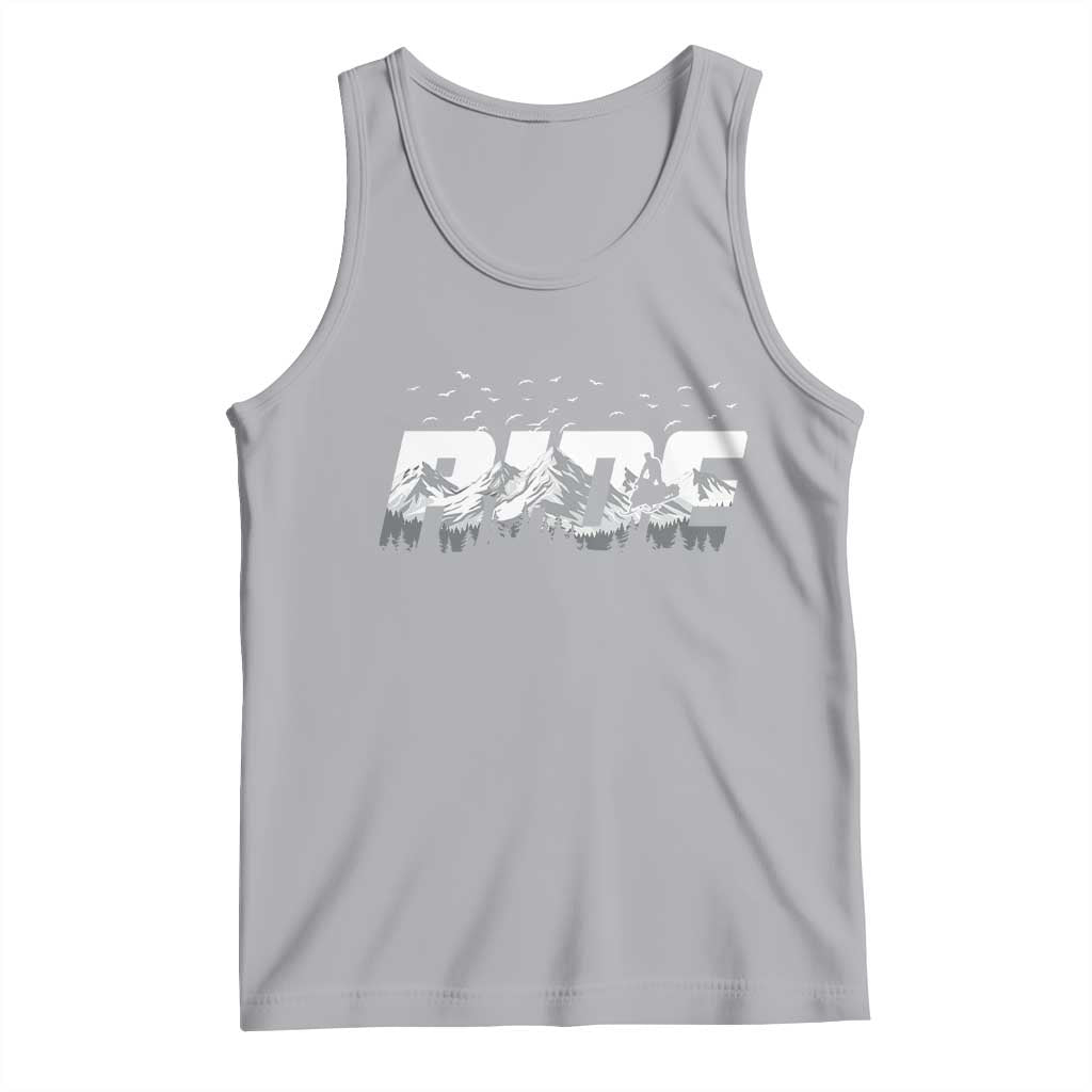 Snowmobile Ride Motor Sled Racing Winter Mountain Sports Fan Tank Top TS11 Athletic Heather Print Your Wear