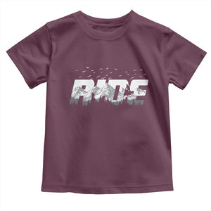 Snowmobile Ride Motor Sled Racing Winter Mountain Sports Fan Toddler T Shirt TS11 Maroon Print Your Wear