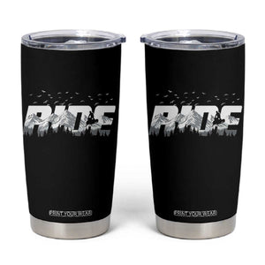 Snowmobile Ride Motor Sled Racing Winter Mountain Sports Fan Tumbler Cup TS11 Black Print Your Wear