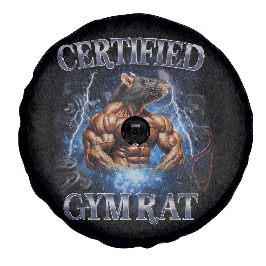 Funny Certified Gym Rat Spare Tire Cover Fitness Bodybuilding Gym Lovers Meme TS11 Print Your Wear