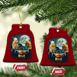 Funny Three Hamster Deadlift Gym Rat Moon Training Weightlifting Meme Ceramic Ornament TS11 Print Your Wear