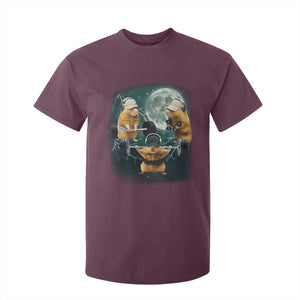 Funny Three Hamster Deadlift Gym Rat Moon Training Weightlifting Meme T Shirt For Kid TS11 Maroon Print Your Wear