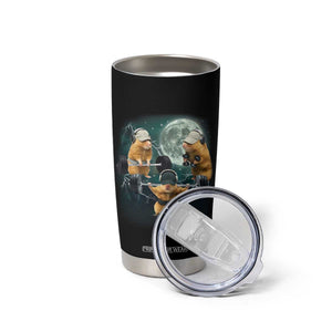 Funny Three Hamster Deadlift Gym Rat Moon Training Weightlifting Meme Tumbler Cup TS11 Print Your Wear