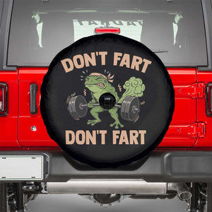 Gym Frog Spare Tire Cover Dont Fart Workout Weights Squat Humor TS11 Black Print Your Wear