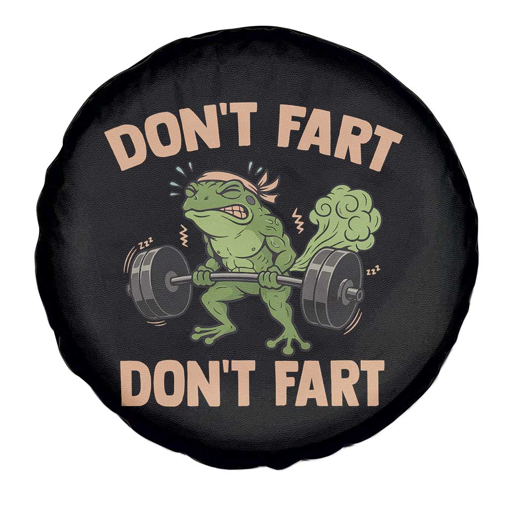 Gym Frog Spare Tire Cover Dont Fart Workout Weights Squat Humor TS11 Print Your Wear