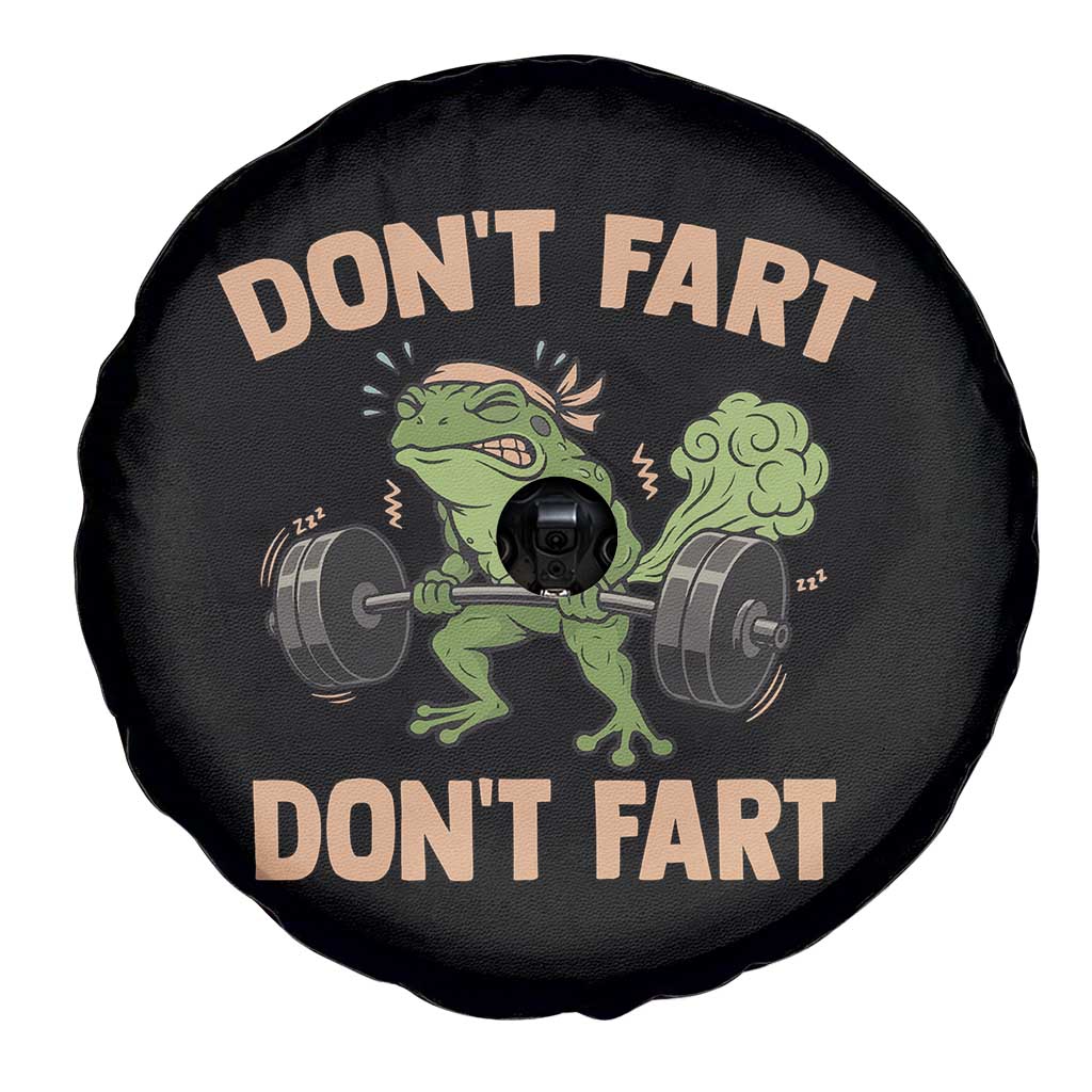 Gym Frog Spare Tire Cover Dont Fart Workout Weights Squat Humor TS11 Print Your Wear