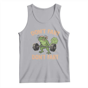 Gym Frog Tank Top Dont Fart Workout Weights Squat Humor TS11 Athletic Heather Print Your Wear