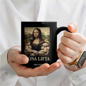 Funny Mona Lifta Muscle Mona Lisa Bodybuilding Fitness Gym Lover Coffee Mug TS11 Print Your Wear