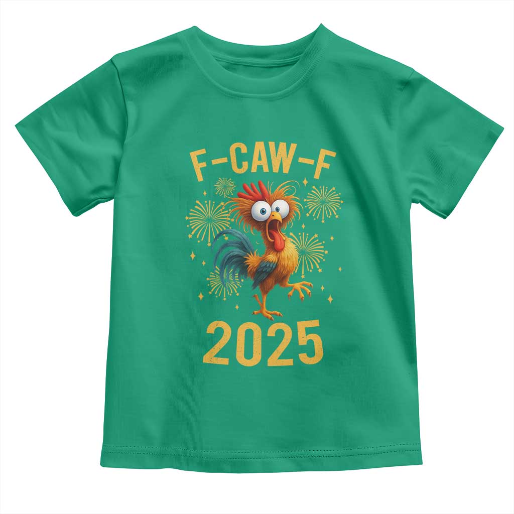 F Caw F 2025 Happy New Year 2026 Toddler T Shirt Funny Chicken Rooster TS11 Irish Green Print Your Wear