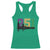 Funny Mardi Gras Mobile Alabama Racerback Tank Top 251 Skyline Area Code Glitter Print TS11 Irish Green Print Your Wear