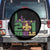 Funny Mardi Gras Mobile Alabama 251 Spare Tire Cover Skyline Area Code Glitter Print TS11 No hole Black Print Your Wear