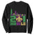 Funny Mardi Gras Mobile Alabama 251 Sweatshirt Skyline Area Code Glitter Print TS11 Black Print Your Wear