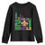 Funny Mardi Gras Mobile Alabama 251 Youth Sweatshirt Skyline Area Code Glitter Print TS11 Black Print Your Wear