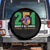 Funny Mardi Gras Mobile Alabama 251 Spare Tire Cover Where It All Started Area Code Glitter Print TS11 No hole Black Print Your Wear