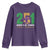 Funny Mardi Gras Mobile Alabama 251 Youth Sweatshirt Where It All Started Area Code Glitter Print TS11 Purple Print Your Wear