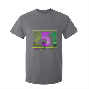 Funny Mardi Gras In Mobile Alabama 251 T Shirt For Kid Skyline Area Code TS11 Charcoal Print Your Wear