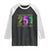 Funny Mardi Gras In Mobile Alabama 251 Raglan Shirt Skyline Area Code TS11 Black White Print Your Wear