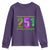 Funny Mardi Gras In Mobile Alabama 251 Youth Sweatshirt Skyline Area Code TS11 Purple Print Your Wear