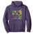 Funny Mardi Gras Drinking Team Hoodie Cocktails Wine Crawfish Beads Glitter Print TS11 Purple Print Your Wear