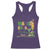 Funny Mardi Gras Drinking Team Racerback Tank Top Cocktails Wine Crawfish Beads Glitter Print TS11 Purple Print Your Wear