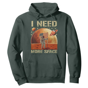 Funny Trump Mars 2025 Hoodie I Need More Space American Flag Astronauts Space TS11 Dark Forest Green Print Your Wear