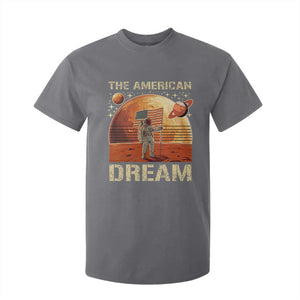 Funny Trump Mars 2025 T Shirt For Kid The American Dream American Flag Astronauts Space TS11 Charcoal Print Your Wear