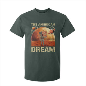 Funny Trump Mars 2025 T Shirt For Kid The American Dream American Flag Astronauts Space TS11 Dark Forest Green Print Your Wear