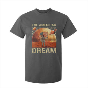Funny Trump Mars 2025 T Shirt For Kid The American Dream American Flag Astronauts Space TS11 Dark Heather Print Your Wear