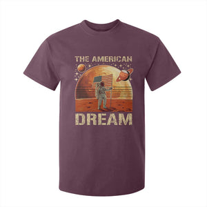 Funny Trump Mars 2025 T Shirt For Kid The American Dream American Flag Astronauts Space TS11 Maroon Print Your Wear