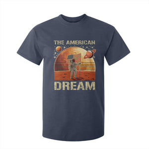 Funny Trump Mars 2025 T Shirt For Kid The American Dream American Flag Astronauts Space TS11 Navy Print Your Wear