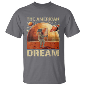 Funny Trump Mars 2025 T Shirt The American Dream American Flag Astronauts Space TS11 Charcoal Print Your Wear