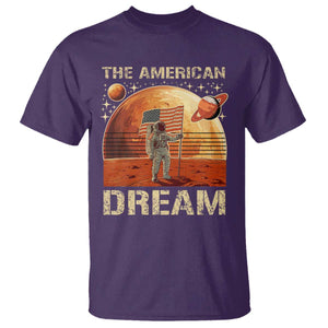 Funny Trump Mars 2025 T Shirt The American Dream American Flag Astronauts Space TS11 Purple Print Your Wear
